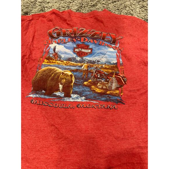 Harley Davidson Grizzly Missoula Montana Mens Small/Women’s Medium - Picture 4 of 5